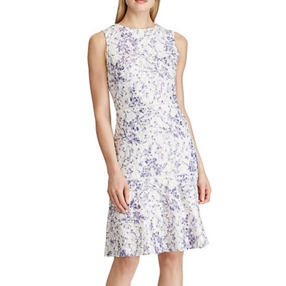 Lauren Ralph Lauren Dresses & Skirts - Lauren by Ralph Lauren purple floral lace dress